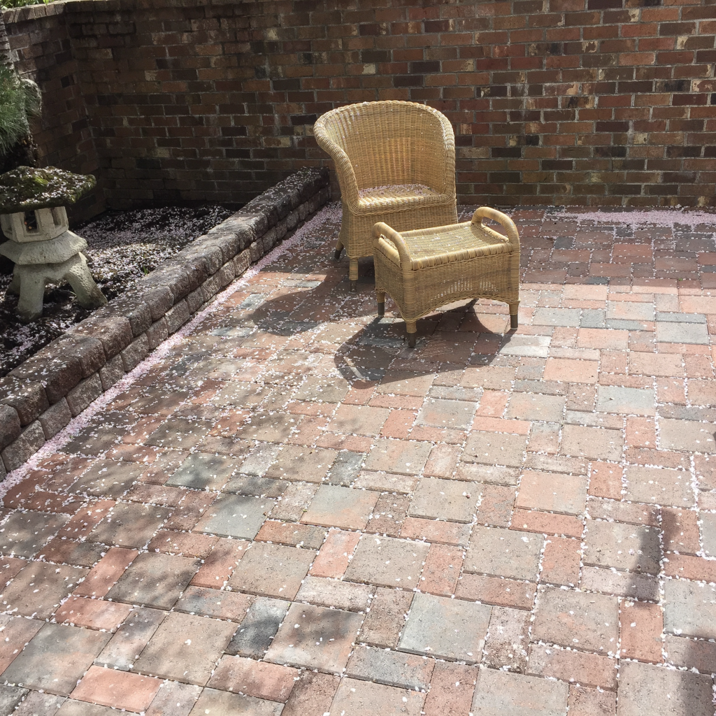 Herringbone Pattern Rectangle andSquared Paver Patio