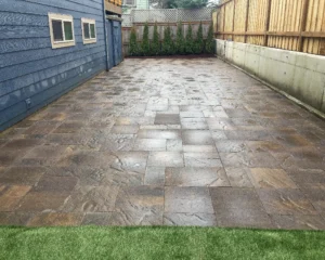 Slate Square and Rectangular Tile Patio