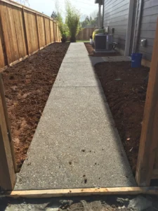 Exposed Aggregate Concrete Sidewalk
