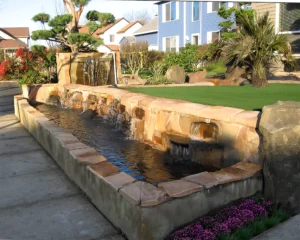 Water Wall with Reflecting Pool
